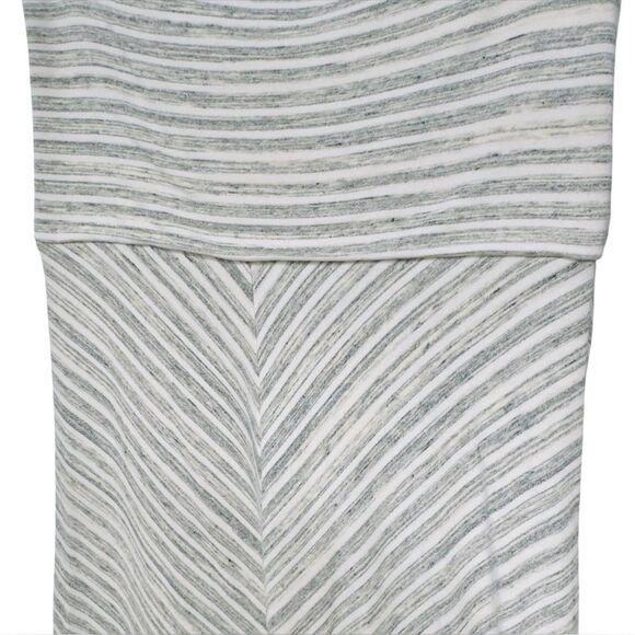 Saint Grace Chevron Cream Stripe Stretchy Long Maxi Skirt. Medium. - Picture 3 of 7